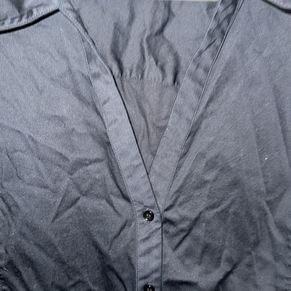 Soft Surroundings Cotton Tunic Black Button Down Size 2X. B1 - Picture 4 of 5